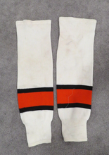 Load image into Gallery viewer, 1980&#39;s Michel Goulet Unknown Game Hockey Socks HOF RARE NHL!