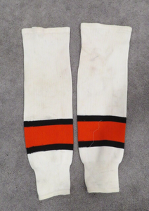 1980's Michel Goulet Unknown Game Hockey Socks HOF RARE NHL!
