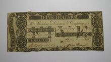Load image into Gallery viewer, $5 1808 Gloucester Rhode Island RI Obsolete Currency Bank Note Bill Farmers Ex.