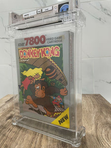 Unopened Donkey Kong Atari 7800 Sealed Video Game! Wata Graded 6.5 Seal B+!