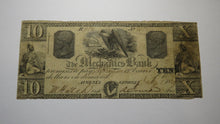 Load image into Gallery viewer, $10 1849 Augusta Georgia GA Obsolete Currency Bank Note Bill The Mechanics Bank