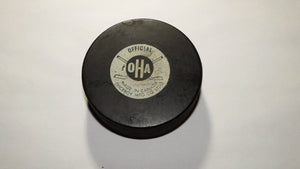 Vintage Barrie Colts Game Used OHA Official Viceroy Hockey Puck! Ontario Junior