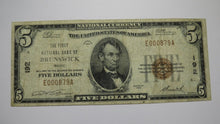 Load image into Gallery viewer, $5 1929 Brunswick Maine ME National Currency Bank Note Bill Charter #192 FINE