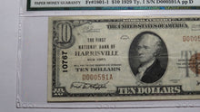 Load image into Gallery viewer, $10 1929 Harrisville New York NY National Currency Bank Note Bill Ch #10767 VF30