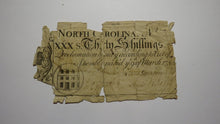 Load image into Gallery viewer, 1754 Thirty Shillings North Carolina NC Colonial Currency Note Bill! RARE 30s