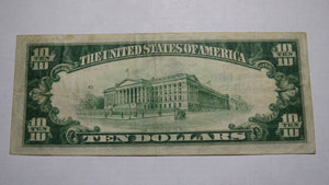 $10 1929 Highland Illinois IL National Currency Bank Note Bill! Ch. #6653 VF!