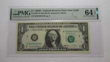 Load image into Gallery viewer, $1 1969 Near Solid Serial Number Federal Reserve Bank Note Bill UNC64 PMG 333333