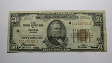 Load image into Gallery viewer, $50 1929 Chicago Illinois IL National Currency Note Federal Reserve Bank Note VF