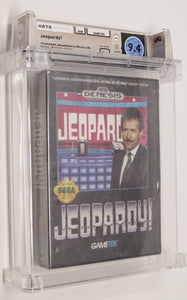Brand New Jeopardy! Sega Genesis Factory Sealed Video Game Wata Graded 9.4 B+
