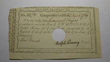 Load image into Gallery viewer, 1789 Two Pounds Connecticut Colonial Currency Interest Certificate Ralph Pomeroy