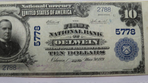 $10 1902 Oelwein Iowa IA National Currency Bank Note Bill Charter #5778 VF35 PMG