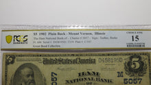 Load image into Gallery viewer, $5 1902 Mount Vernon Illinois IL National Currency Bank Note Bill #5057 F15 PCGS