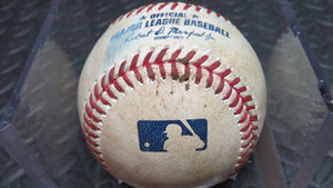 2020 Hunter Dozier Kansas City Royals Game Used Pop Out MLB Baseball Jorge Soler
