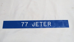 1988 Gary Jeter Los Angeles Rams Game Used NFL Locker Room Nameplate USC! Giants