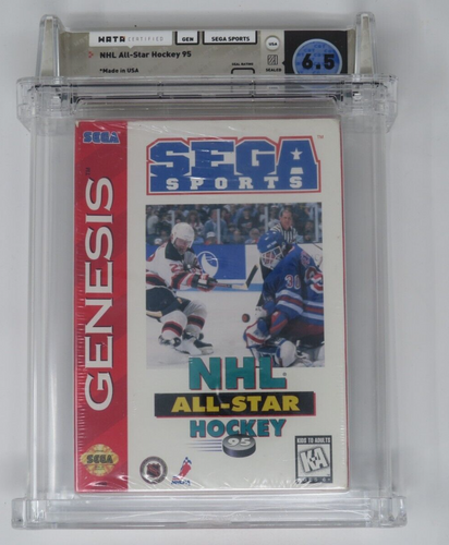New NHL All Star Hockey '95 Sega Genesis Sealed Video Game Wata Graded 6.5 A
