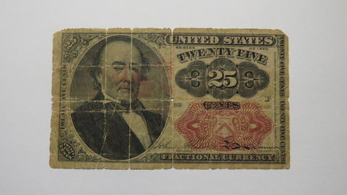 1874 $.25 Fifth Issue Fractional Currency Obsolete Bank Note Bill 5th Filler