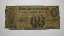 Load image into Gallery viewer, $1 1865 Athol Massachusetts Original National Currency Bank Note Bill #708 Ace