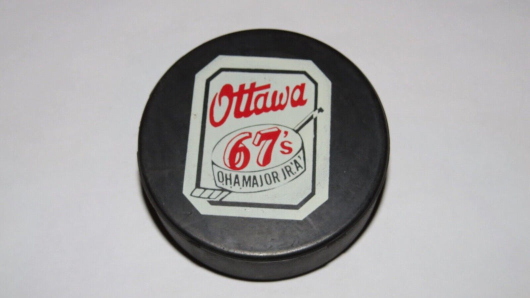 Vintage Ottawa 67's Game Used OHA Official Viceroy Hockey Puck Ontario Junior A