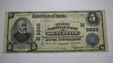 Load image into Gallery viewer, $5 1902 Saint Peter Illinois IL National Currency Bank Note Bill Ch #9896 VF+ St