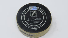 Load image into Gallery viewer, 2017-18 Justin Braun San Jose Sharks Game Used Goal Scored Puck- Logan Couture A