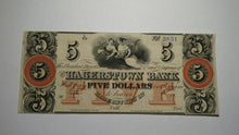 Load image into Gallery viewer, $5 18__ Hagerstown Maryland MD Obsolete Currency Bank Note Bill! Hagerstown Bank