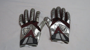 2017 Mississippi State Bulldogs NCAA Game Used Worn ADIDAS Football Gloves!