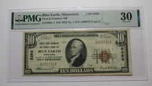 Load image into Gallery viewer, $10 1929 Blue Earth Minnesota MN National Currency Bank Note Bill #5393 VF30 PMG