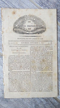 Load image into Gallery viewer, November 12, 1814 New York Weekly Museum Newspaper NY Amusement and Instruction