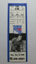 Load image into Gallery viewer, December 23, 1986 New York Rangers Vs. New Jersey Devils NHL Hockey Ticket Stub!