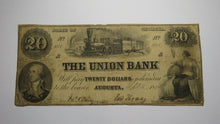 Load image into Gallery viewer, $20 1854 Augusta Georgia GA Obsolete Currency Bank Note Bill The Union Bank