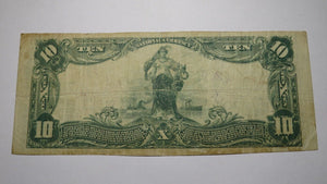 $10 1902 Brookville Indiana IN National Currency Bank Note Bill! Ch. #7805 RARE!