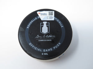 2022 Toronto Maple Leafs Vs. Tampa Bay Lightning Game 2 Playoff Game Used Puck