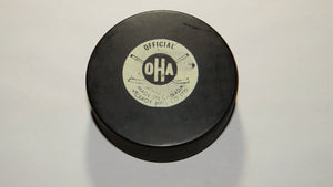 Vintage Guelph Holody Platers Game Used OHA Official Viceroy Hockey Puck Ontario
