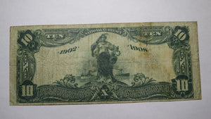 $10 1902 Green Lane Pennsylvania PA National Currency Bank Note Bill Ch #9084 VF