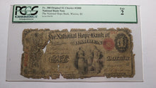 Load image into Gallery viewer, $1 1865 Warren Rhode Island RI National Currency Bank Note Bill #1008 Ace!