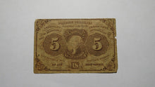 Load image into Gallery viewer, 1863 $.05 First Issue Fractional Currency Obsolete Bank Note Bill! 1st Issue!