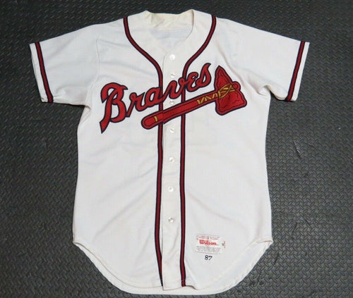 1988 Tommy Gregg Atlanta Braves Game Used Worn MLB Baseball Jersey! Good Use!