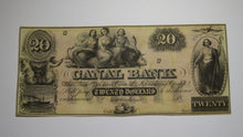 Load image into Gallery viewer, $20 18__ New Orleans Louisiana Obsolete Currency Bank Note Remainder Bill Canal