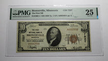 Load image into Gallery viewer, $10 1929 Browerville Minnesota MN National Currency Bank Note Bill 7227 VF25 PMG