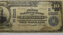 Load image into Gallery viewer, $10 1902 Brewsters New York NY National Currency Bank Note Bill! Ch. #2225 RARE!