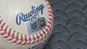 2020 Aaron Loup Tampa Bay Rays Strikeout Game Used MLB Baseball Pat Valaika