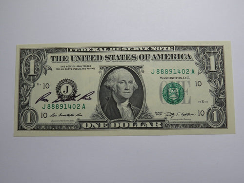 $1 2009 Rosa Gumataotao Rios Courtesy Autographed Federal Reserve Bank Note
