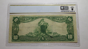 $10 1902 Emporia Kansas KS National Currency Bank Note Bill Ch. #5498 PCGS VF25
