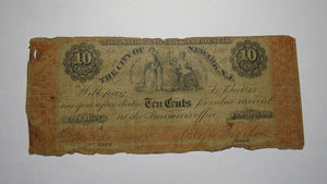 $.10 1862 Newark New Jersey NJ Obsolete Currency Bank Note Bill! City of Newark