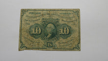 Load image into Gallery viewer, 1863 $.10 First Issue Fractional Currency Obsolete Postage Bank Note Bill Good+