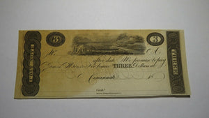 $3 18__ Cincinnati Ohio OH Obsolete Currency Bank Note Bill Remainder!  Piatt Co