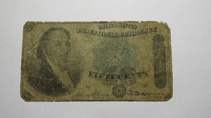 1874 $.50 Fourth Issue Fractional Currency Obsolete Bank Note Bill! Dexter 4th