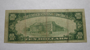 $10 1929 Port Henry New York NY National Currency Bank Note Bill Ch. #4858 RARE!