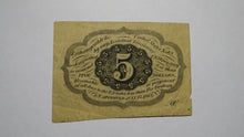 Load image into Gallery viewer, 1863 $.05 First Issue Fractional Currency Obsolete Bank Note Bill! 1st Iss. FINE