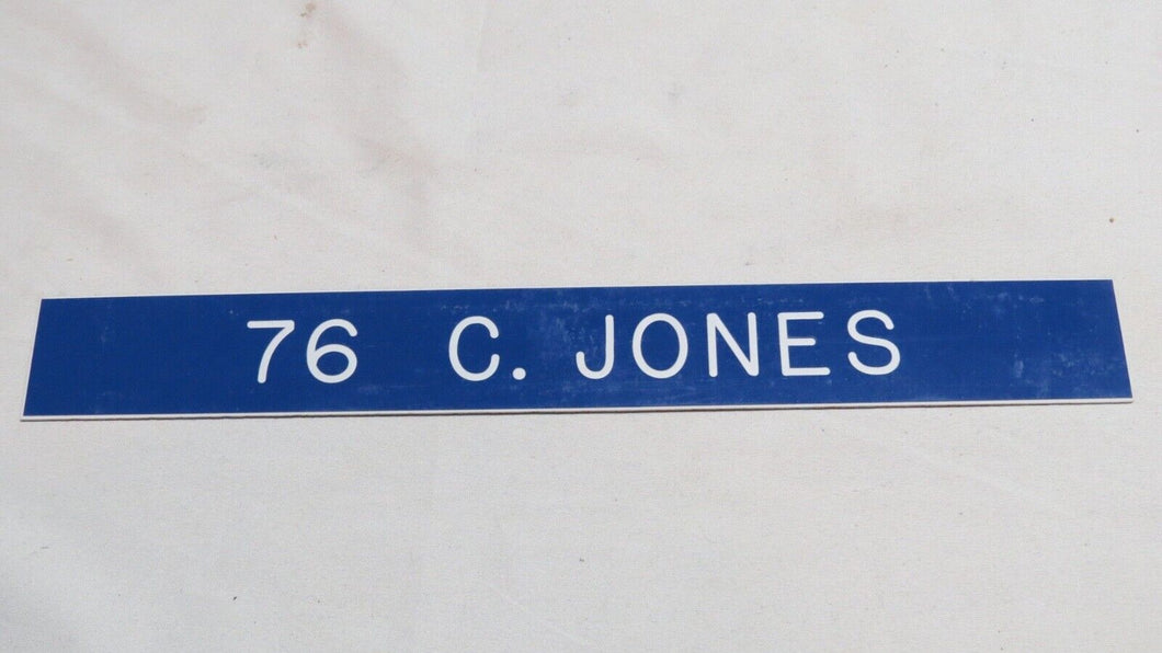 1995 Clarence Jones St. Louis Rams Game Used NFL Locker Room Nameplate! Maryland